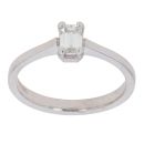 18ct White Gold 0.35ct Brilliant Cut Diamond Solitaire Ring