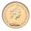 1982 Elizabeth II Decimal Portrait UK Half Sovereign Coin