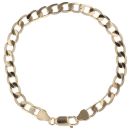 9ct Yellow Gold Curb Bracelet 7.5"
