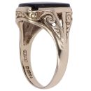 9ct Yellow Gold Square Onyx Signet Ring