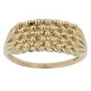 9ct Yellow Gold 5 Row Keeper Ring