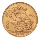 1928 George V Large Head South Africa Full Sovereign Coin