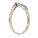 9ct Yellow Gold 0.26ct Brilliant Cut Diamond Wishbone Ring