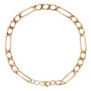 9ct Yellow Gold Figaro Bracelet 8.5"