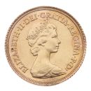 1982 Elizabeth II Decimal Portrait UK Half Sovereign Coin