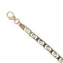 9ct Yellow Gold Patterned Fancy Bracelet 7"