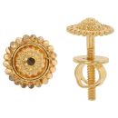 22ct Yellow Gold Granulation Stud Earrings