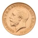 1912 George V Large Head UK Half Sovereign Coin