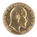 1906 Edward VII Large Head UK Half Sovereign Coin