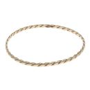 9ct Yellow Gold Patterned Twist Bangle