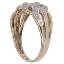 9ct Yellow Gold 0.05ct Diamond Celtic Ring
