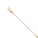 22ct Yellow Gold Five Bead Fancy Bracelet 7"