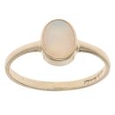 9ct Yellow Gold Opal Solitaire Ring