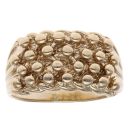 9ct Yellow Gold Four Row Keeper Ring