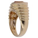 18ct Yellow Gold 0.05ct Brilliant and Heart Cut Diamond and Citrine Ring