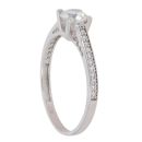 9ct White Gold Cubic Zirconia Single Stone Ring