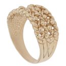 9ct Yellow Gold Four Row Keeper Ring