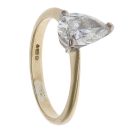 18ct Yellow Gold 1.10ct Pear Cut Diamond Solitaire Ring