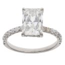 Platinum 2.50ct Emerald Cut Diamond Solitaire Ring