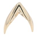 9ct Yellow Gold Plain Double Wishbine Ring