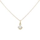 18ct Yellow Gold 0.35ct Brilliant Cut Diamond Solitaire Pendant And Chain 18"