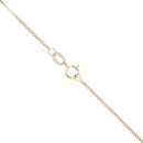 9ct Yellow Gold 0.05ct Brilliant Cut Diamond And Smoky Quartz Pendant And Chain 18"