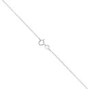 9ct White Gold 1.00ct Princess Cut Lab Grown Diamond Pendant and Chain 18"