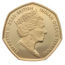 2020 Indian Ocean Territory Father Christmas 50p Coin