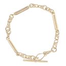 9ct Yellow Gold Fancy T-Bar Bracelet 8"