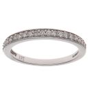 9ct White Gold 0.19ct Diamond Half Eternity Ring