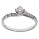 18ct White Gold 0.45ct Brilliant Cut Diamond Solitaire Ring