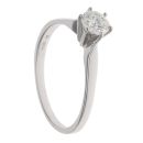18ct White Gold 0.51ct Brilliant Cut Diamond Solitaire Ring