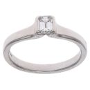 Platinum 0.35ct Brilliant Cut Diamond Solitaire Ring