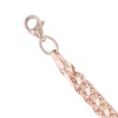 9ct Rose Gold Interlocking Disc Bracelet 7"