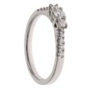 Platinum 0.35ct Brilliant Cut Diamond Trilogy Ring