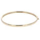 9ct Yellow Gold Oval Hinged Bangle