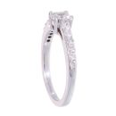 18ct White Gold 0.75ct Asscher Cut Diamond Solitaire Ring