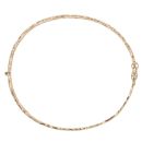 9ct Yellow Gold Filigree Patterned Hinged Bangle