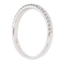 18ct White Gold 0.16ct Brilliant Cut Diamond Half Eternity Ring