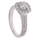 18ct Yellow Gold 0.83ct Brilliant Cut Diamond Cluster Ring