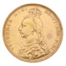 1890 Victoria Jubilee Head UK Full Sovereign Coin