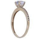 9ct Yellow Gold Cubic Zirconia Solitaire Ring