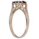 9ct Yellow Gold Garnet Cluster Ring