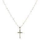 9ct Yellow Gold Crucifix Pendant and Chain 18"