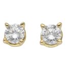 18ct Yellow Gold 1.00ct Brilliant Cut Diamond Stud Earrings