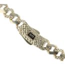 14ct Yellow Gold Monaco Edge Alternate Flex Lock Chain 18"