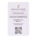 14ct Yellow Gold Monaco Classic Cubic Zirconia Pave Hoop Earrings