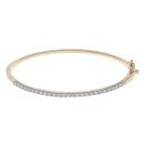 9ct Yellow Gold 1.00ct Brilliant Cut Lab Grown Diamond Bangle