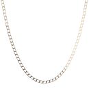 9ct Yellow Gold Square Curb Chain 22"