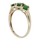 9ct Yellow Gold Three Stone Diopside Ring